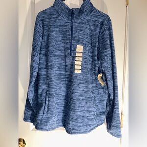 Blue Quarter-Zip Pullover